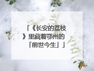 《长安的荔枝》里藏着鄂州的「前世今生」