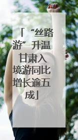 “丝路游”升温 甘肃入境游同比增长逾五成