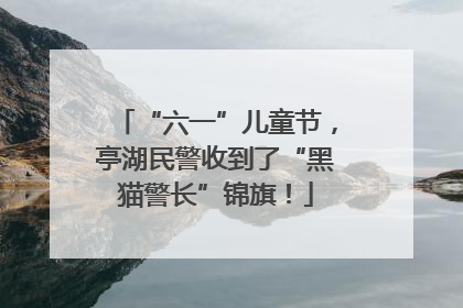“六一”儿童节，亭湖民警收到了“黑猫警长”锦旗！