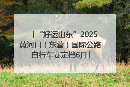 “好运山东”2025黄河口（东营）国际公路自行车赛定档6月