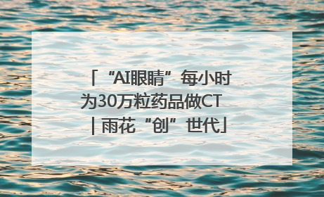 “AI眼睛”每小时为30万粒药品做CT｜雨花“创”世代