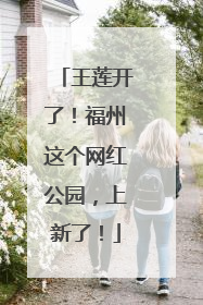 王莲开了！福州这个网红公园，上新了！