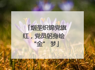 烟垄织锦党旗红，党员躬身绘 “金” 梦