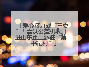 爱心接力战“三夏”！雷沃公益机收开进山东重工派驻“第一书记村”