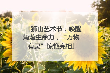 狮山艺术节：唤醒角落生命力，“万物有灵”惊艳亮相