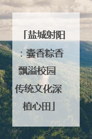盐城射阳：囊香粽香飘溢校园 传统文化深植心田