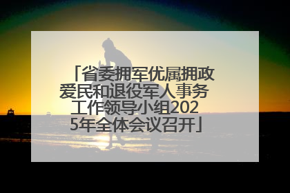 省委拥军优属拥政爱民和退役军人事务工作领导小组2025年全体会议召开