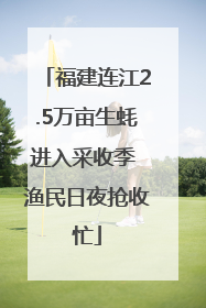福建连江2.5万亩生蚝进入采收季 渔民日夜抢收忙