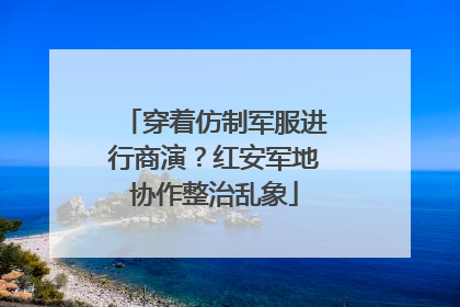 穿着仿制军服进行商演？红安军地协作整治乱象