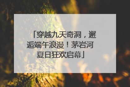 穿越九天奇洞，邂逅端午浪漫！茅岩河夏日狂欢启幕