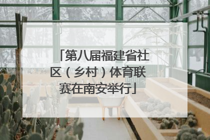 第八届福建省社区（乡村）体育联赛在南安举行