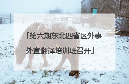 第六期东北四省区外事外宣翻译培训班召开