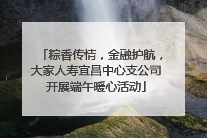 粽香传情，金融护航，大家人寿宜昌中心支公司开展端午暖心活动