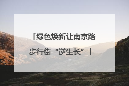 绿色焕新让南京路步行街“逆生长”