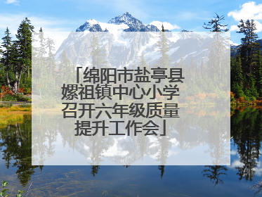 绵阳市盐亭县嫘祖镇中心小学召开六年级质量提升工作会