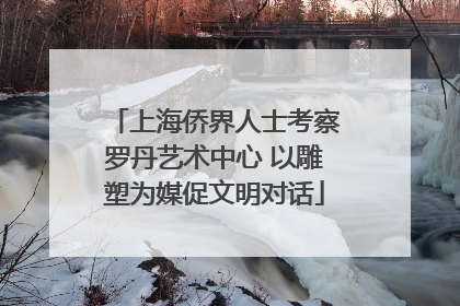上海侨界人士考察罗丹艺术中心 以雕塑为媒促文明对话