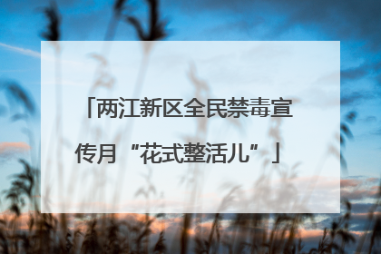 两江新区全民禁毒宣传月“花式整活儿”