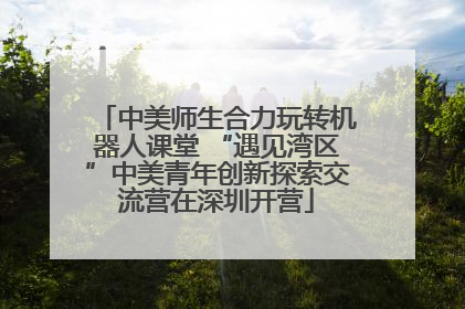中美师生合力玩转机器人课堂 “遇见湾区”中美青年创新探索交流营在深圳开营