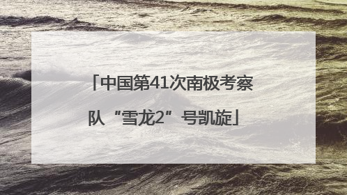 中国第41次南极考察队“雪龙2”号凯旋