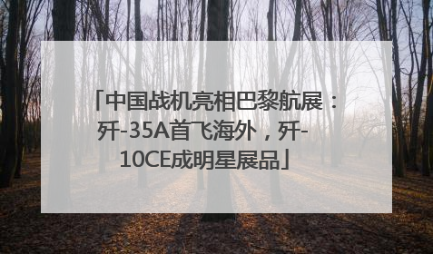 中国战机亮相巴黎航展：歼-35A首飞海外，歼-10CE成明星展品