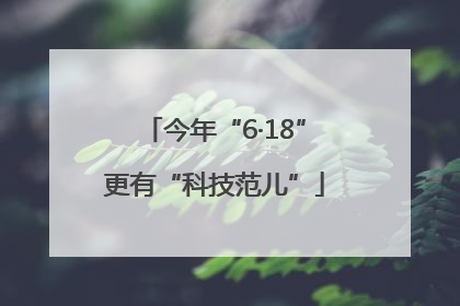 今年“6·18”更有“科技范儿”