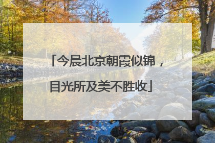 今晨北京朝霞似锦，目光所及美不胜收