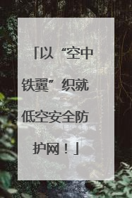 以“空中铁翼”织就低空安全防护网！