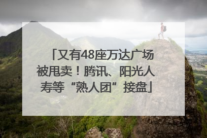 又有48座万达广场被甩卖！腾讯、阳光人寿等“熟人团”接盘
