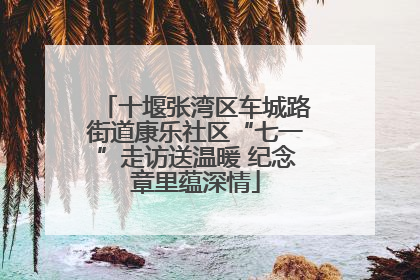 十堰张湾区车城路街道康乐社区“七一”走访送温暖 纪念章里蕴深情