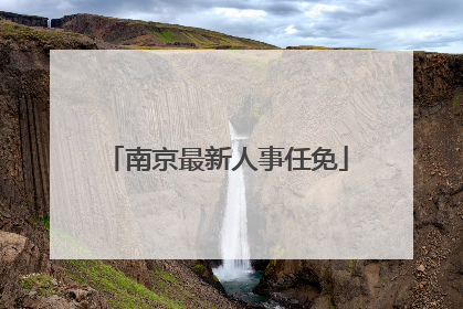 南京最新人事任免