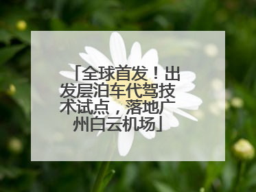 全球首发！出发层泊车代驾技术试点，落地广州白云机场