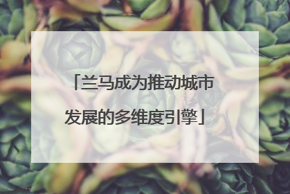 兰马成为推动城市发展的多维度引擎