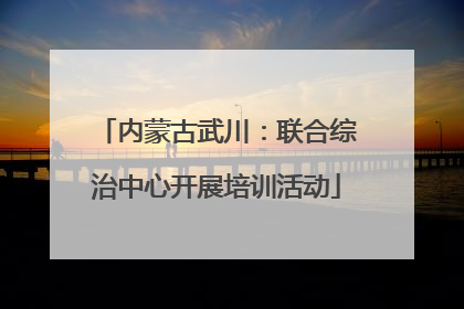 内蒙古武川：联合综治中心开展培训活动