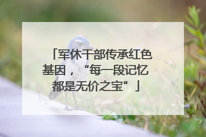 军休干部传承红色基因，“每一段记忆都是无价之宝”