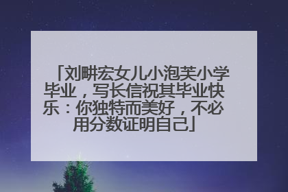刘畊宏女儿小泡芙小学毕业，写长信祝其毕业快乐：你独特而美好，不必用分数证明自己