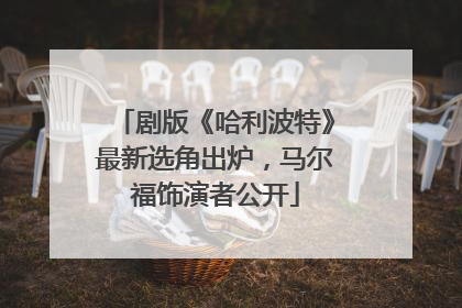 剧版《哈利波特》最新选角出炉，马尔福饰演者公开