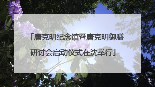 唐克明纪念馆暨唐克明御膳研讨会启动仪式在沈举行