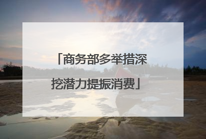 商务部多举措深挖潜力提振消费