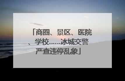 商圈、景区、医院、学校……冰城交警严查违停乱象