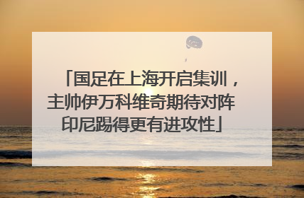 国足在上海开启集训，主帅伊万科维奇期待对阵印尼踢得更有进攻性