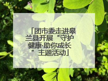 团市委走进皋兰县开展“守护健康·助你成长”主题活动