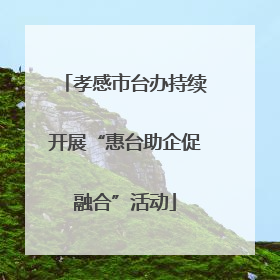 孝感市台办持续开展“惠台助企促融合”活动