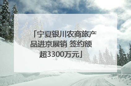 宁夏银川农商旅产品进京展销 签约额超3300万元