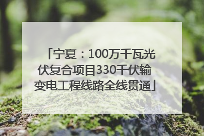 宁夏：100万千瓦光伏复合项目330千伏输变电工程线路全线贯通