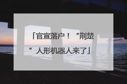 官宣落户！“荆楚”人形机器人来了