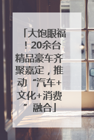 大饱眼福！20余台精品豪车齐聚嘉定，推动“汽车+文化+消费”融合