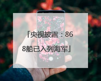 央视披露：868船已入列海军