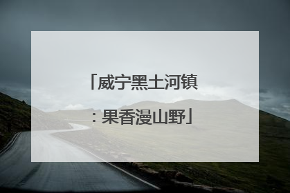 威宁黑土河镇：果香漫山野