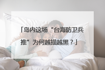 岛内这场“台海防卫兵推”为何越描越黑？