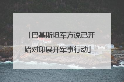 巴基斯坦军方说已开始对印展开军事行动